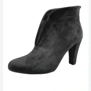 Eric Micheal Carla Gored Leather Ankle Bootie